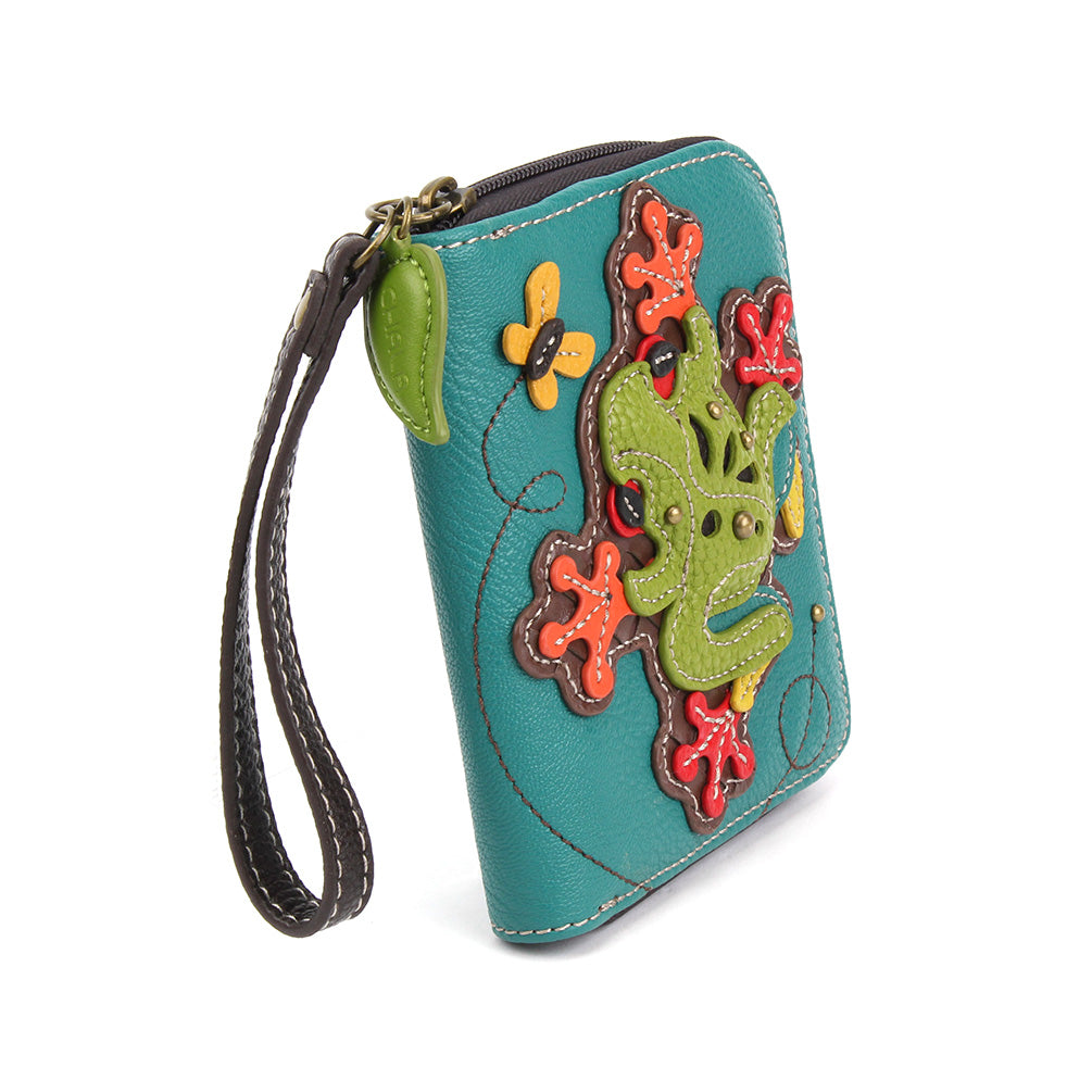 Chala Zip Around Wallet - Frog – Whimsical Bags