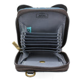 Chala Cute-C - Credit Card Holder / Wallet Wristlet - Blue Butterfly