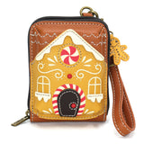Chala Cute-C - Credit Card Holder / Wallet Wristlet - Gingerbread House