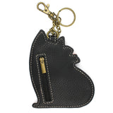 Chala Coin Purse / Key Fob - Black Cat
