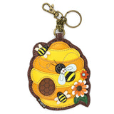 Chala Coin Purse / Key Fob - Bee Hive