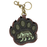 Chala Coin Purse / Key Fob - Bear Paw Print