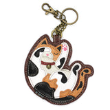 Chala Coin Purse / Key Fob - Calico Cat