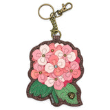 Chala Coin Purse / Key Fob - Pink Hydrangea