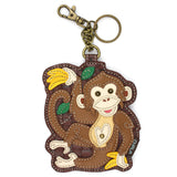 Chala Coin Purse / Key Fob - Monkey with Bananas
