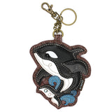 Chala Coin Purse / Key Fob - Orca