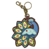 Chala Coin Purse / Key Fob - Peacock