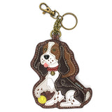 Chala Coin Purse / Key Fob - Spaniel