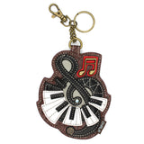 Chala Coin Purse / Key Fob - Treble Clef