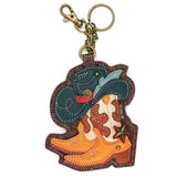 Chala Coin Purse / Key Fob - Western Boots