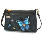 Deluxe Crossbody - Blue Butterfly