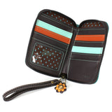 Chala Zip-Around Wallet - Black Cat