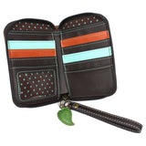 Chala Zip-Around Wallet - Black Bear