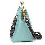 Chala Kisslock Cellphone Crossbody - Black Cat