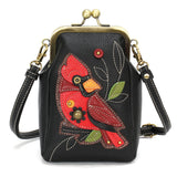 Chala Kisslock Cellphone Crossbody - Cardinal