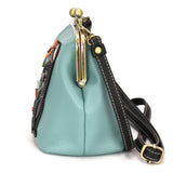 Chala Kisslock Crossbody Purse - Black Cat