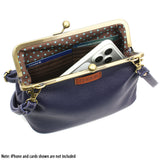 Chala Kisslock Crossbody Purse - Moth