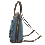 Chala Convertible Backpack Purse - Blue Butterfly