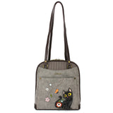 Chala Convertible Backpack Purse - Black Cat