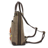 Chala Convertible Backpack Purse - Fox Family