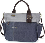 Chala Multi Pocket Tote - Denim