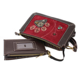 Chala Dazzled Zip Pouch Crossbody  - Paw Print