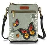 Chala Double Pocket Xbody - Monarch Butterfly