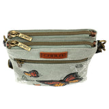 Chala Double Pocket Xbody - Monarch Butterfly