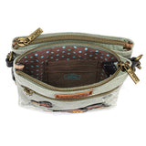 Chala Double Pocket Xbody - Monarch Butterfly