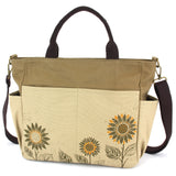 Chala Canvas Print Pocket Tote - Sunflower
