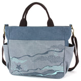 Chala Canvas Print Pocket Tote - Turtles