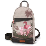 Chala Canvas Sling Bag - Flamingo Group R