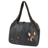 Bowling Bag - Dark Brown Chihuahua