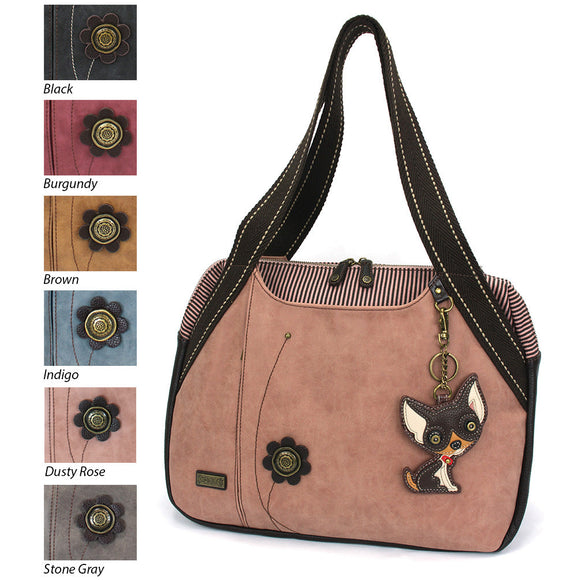 Bowling Bag - Dark Brown Chihuahua