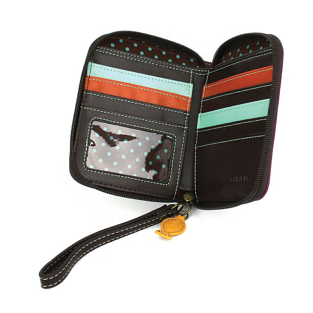 Chala Zip Around Wallet - Gray Tabby Cat – Whimsical Bags